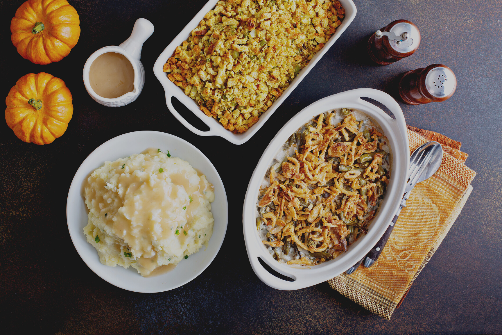 All traditional Thanksgiving side dishes